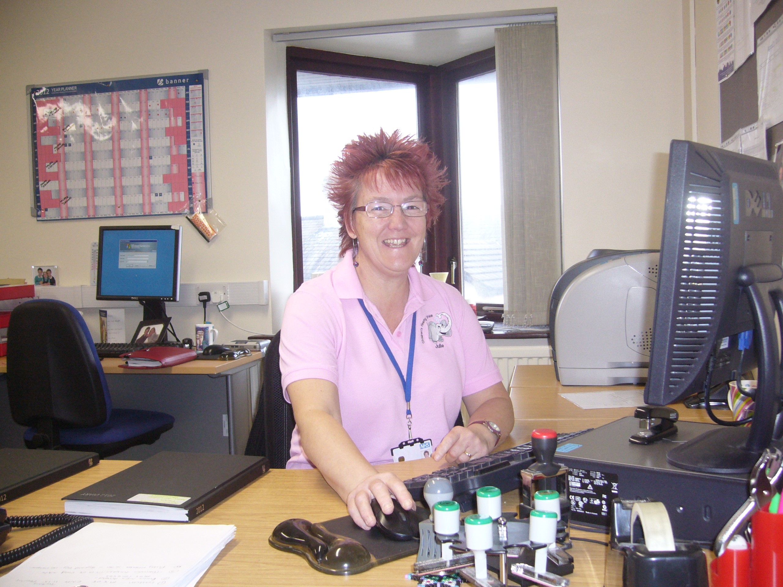 Photo of Julie Costello, Audiology secretary