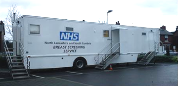 Mobile breast screening unit