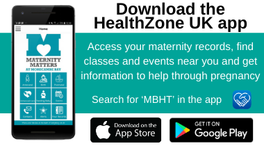Download the Healthzone UK maternity app to get access your maternity records, find classes and events near you and get information to help through pregnancy
