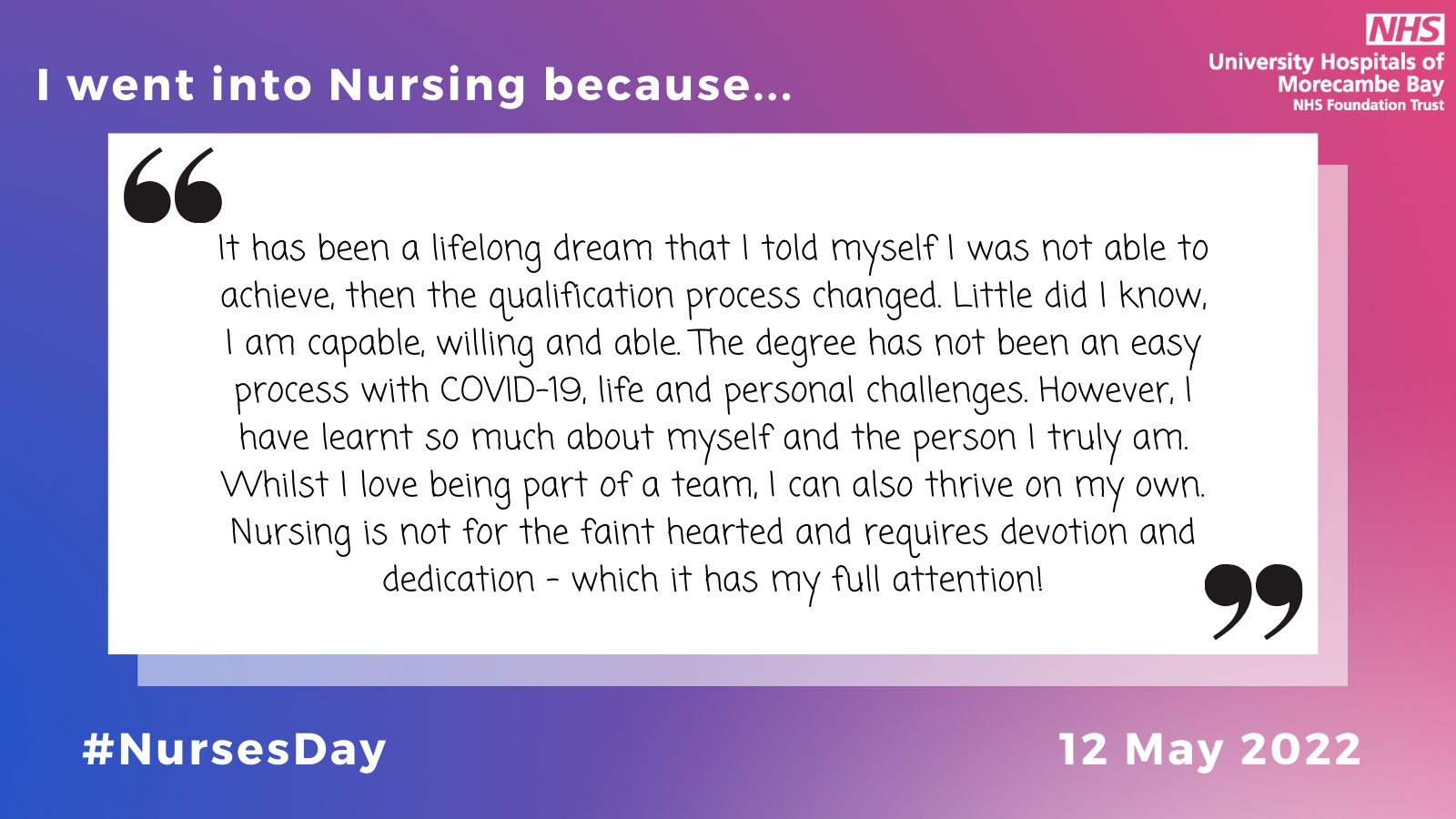 Quotes about why I nurses went into the profession